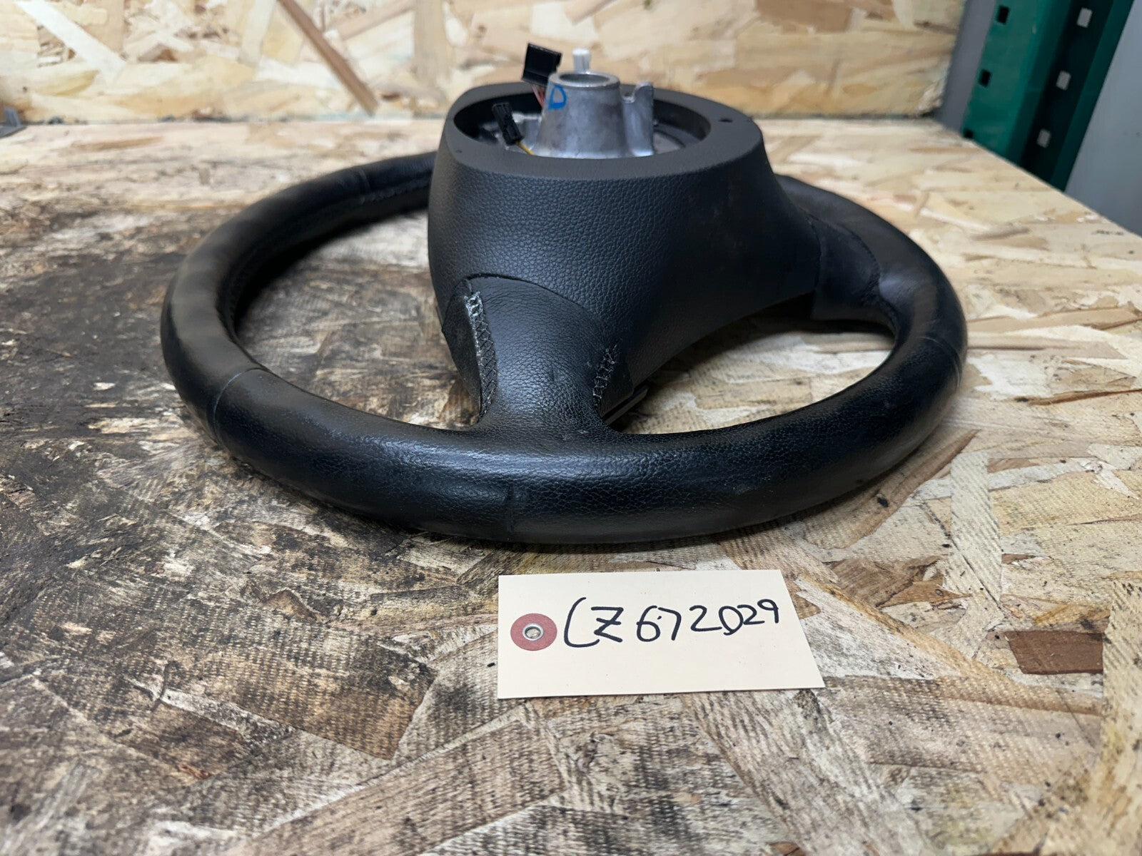 BMW 2004-2010 E60 3 SPOKE BLACK LEATHER STEERING WHEEL OEM 6079000