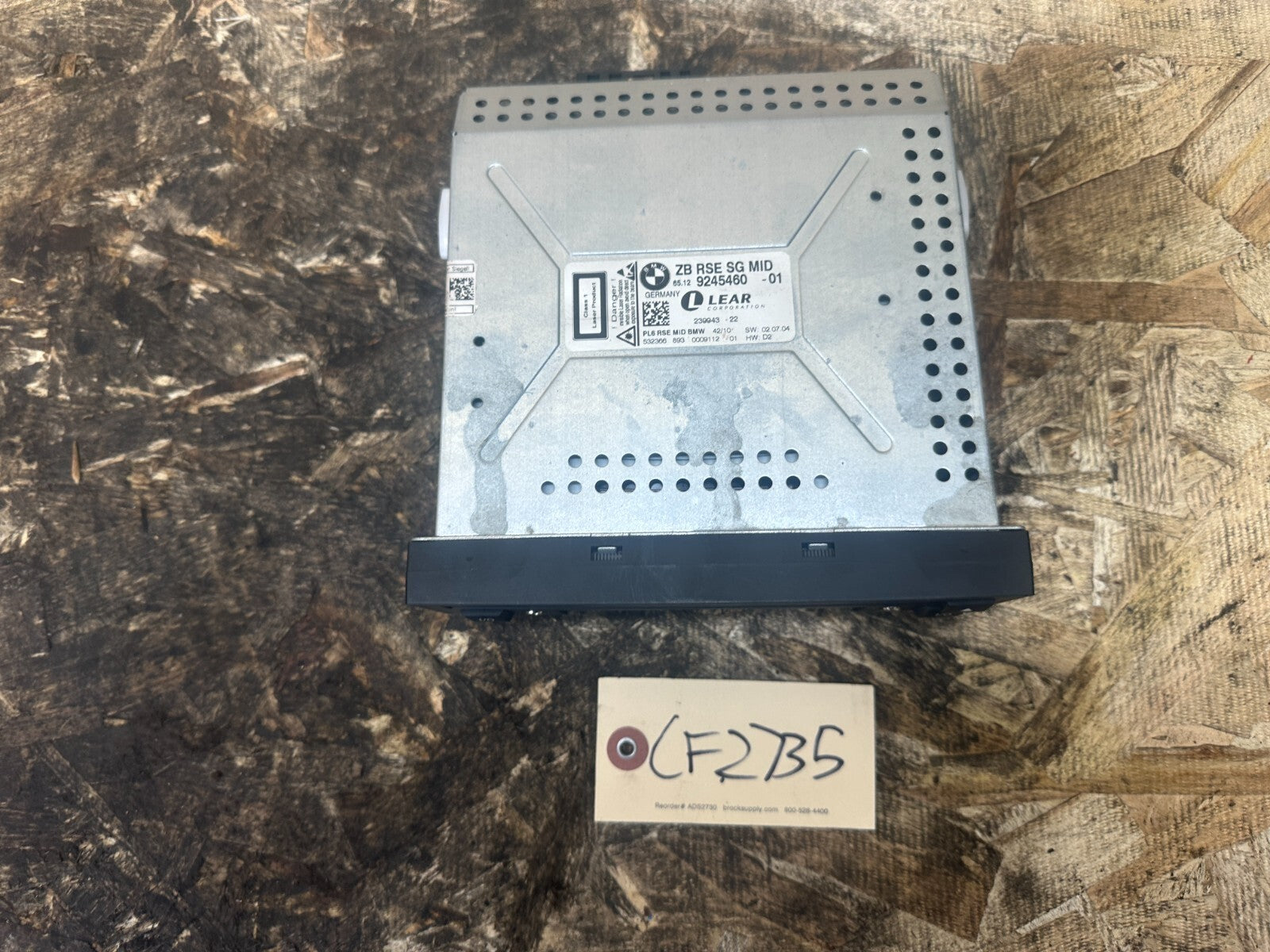 BMW 08-17 F02 F01 F11 5 7 SERIES REAR DVD PLAYER ENTERTAINMENT UNIT OEM 9245460