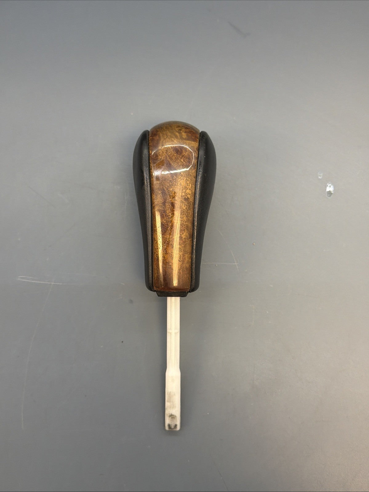 BMW E36 Z3 E36 Automatic Gear Selector Shifter Knob Wood Leather OEM 2228252