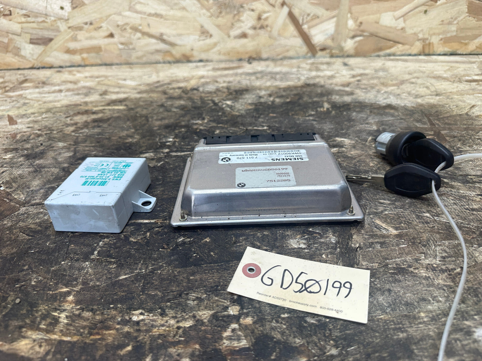 BMW 99-06 3 5 SERIES X5 Z3 M54 ENGINE ECU+CAS+KEY VIN MATCH SET OEM 7511570 MS43