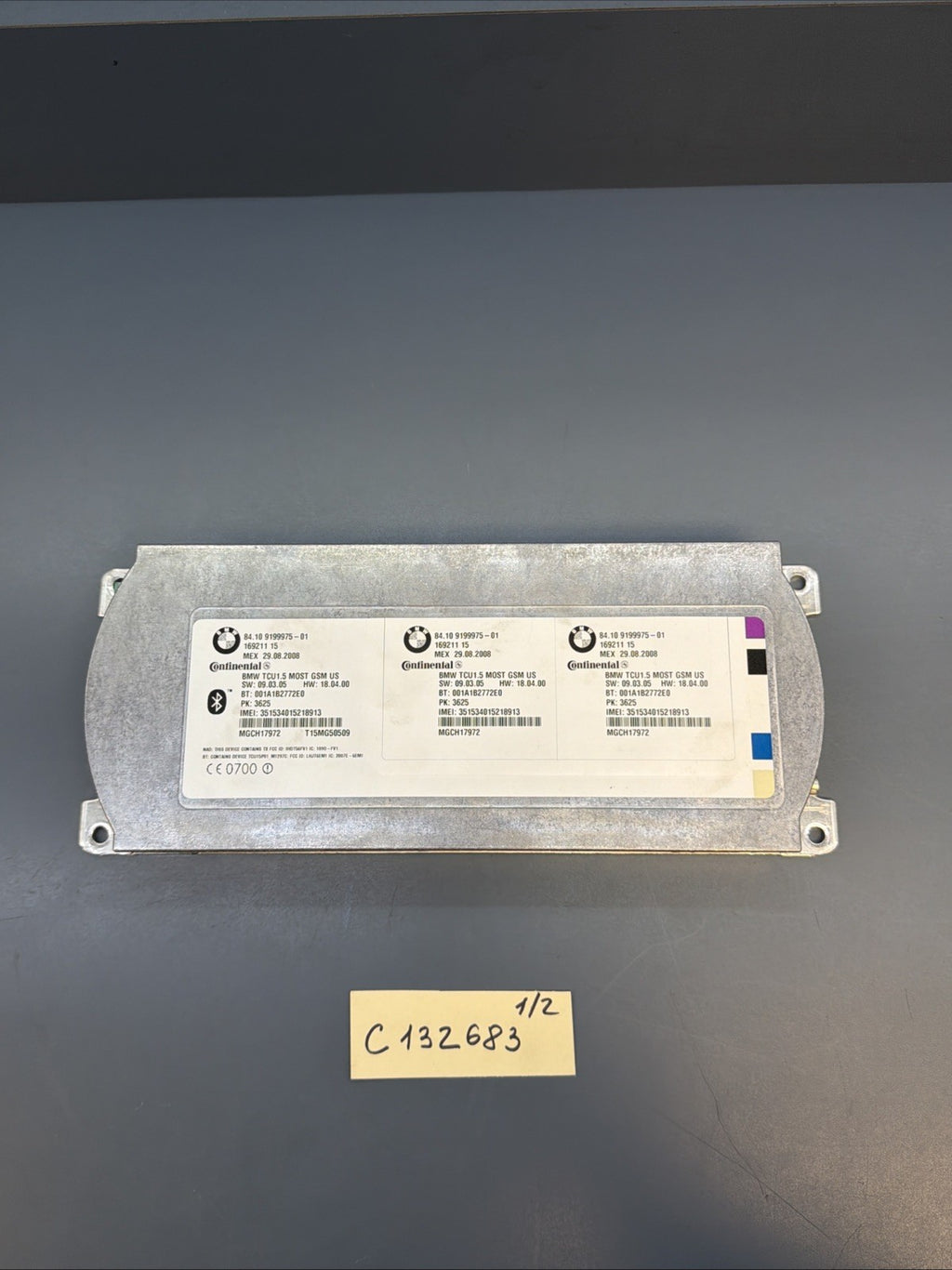 OEM 2008-2010 BMW E90 E60 328xi 328i 335i BLUETOOTH CONTROL MODULE UNIT 9199975