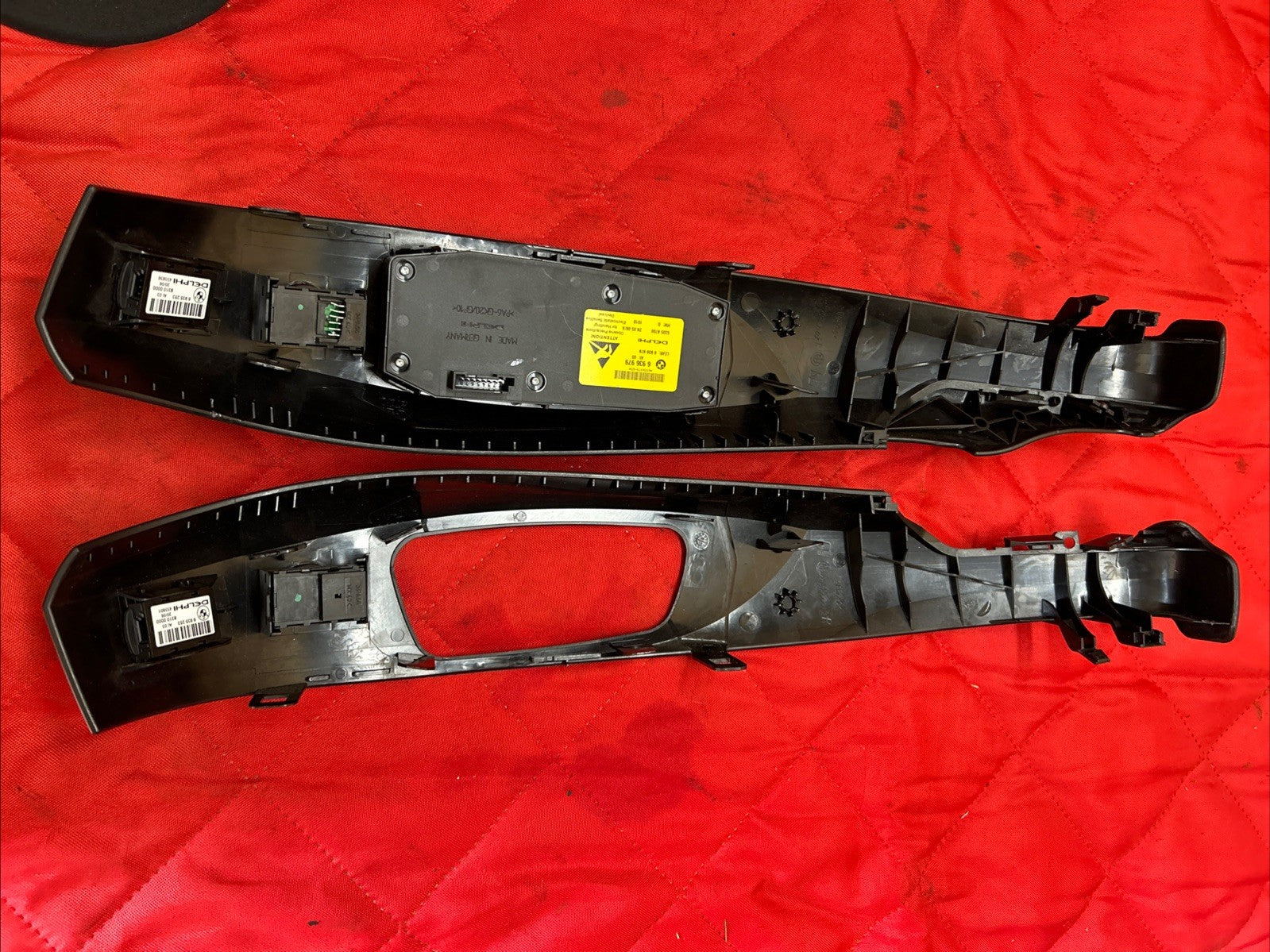 BMW E90 Front Driver Left Seat Control Switches W/ Trim Mouldings OEM 6936979
