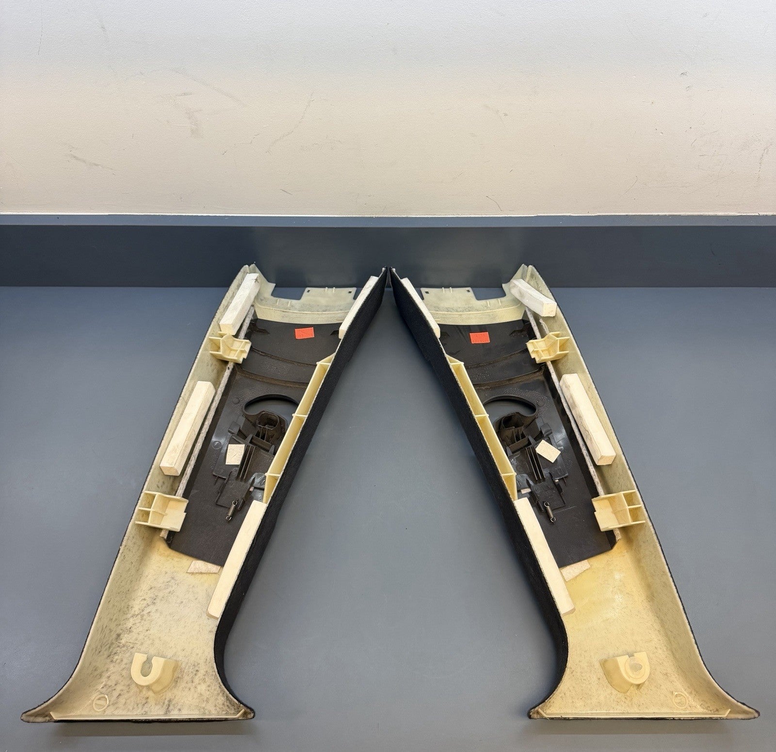 BMW X5 E53 2003 LHD Right & Left A pillar trim Black 8211907 8211908