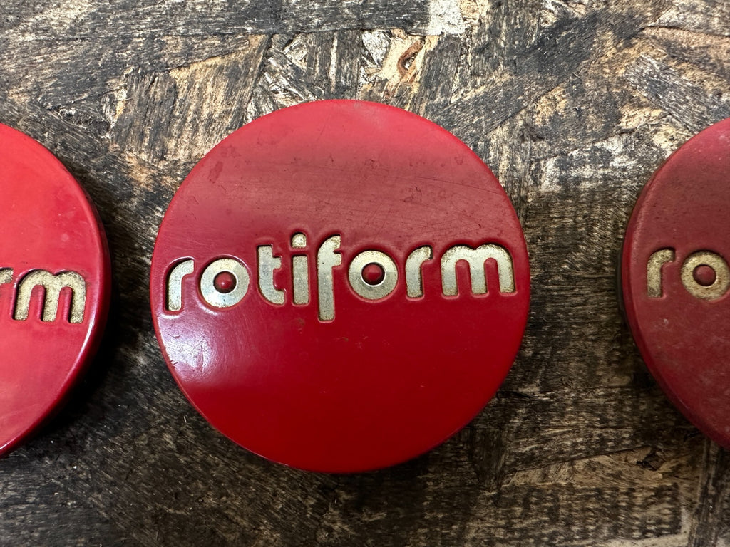 rotiform CENTER CAPS RED 2 INCH