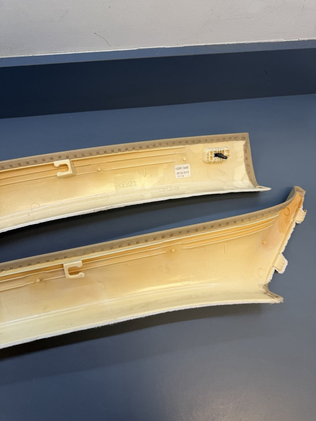 Interior Trim Cover BMW E90 E91 LCI Column A Pillars Beige 7058331/32