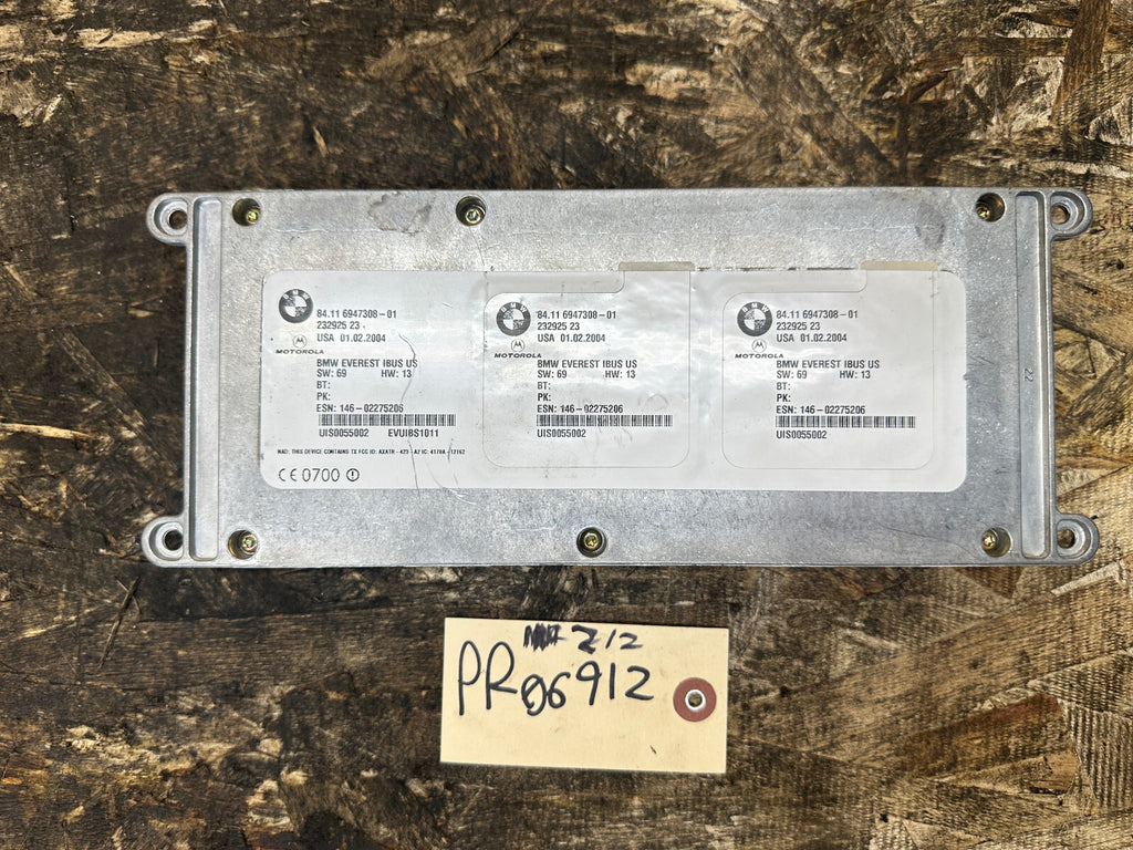 BMW 2004-2006 E46 E85 BLUETOOTH TELEMATICS CONTROL MODULE W BRACKET OEM 6947308
