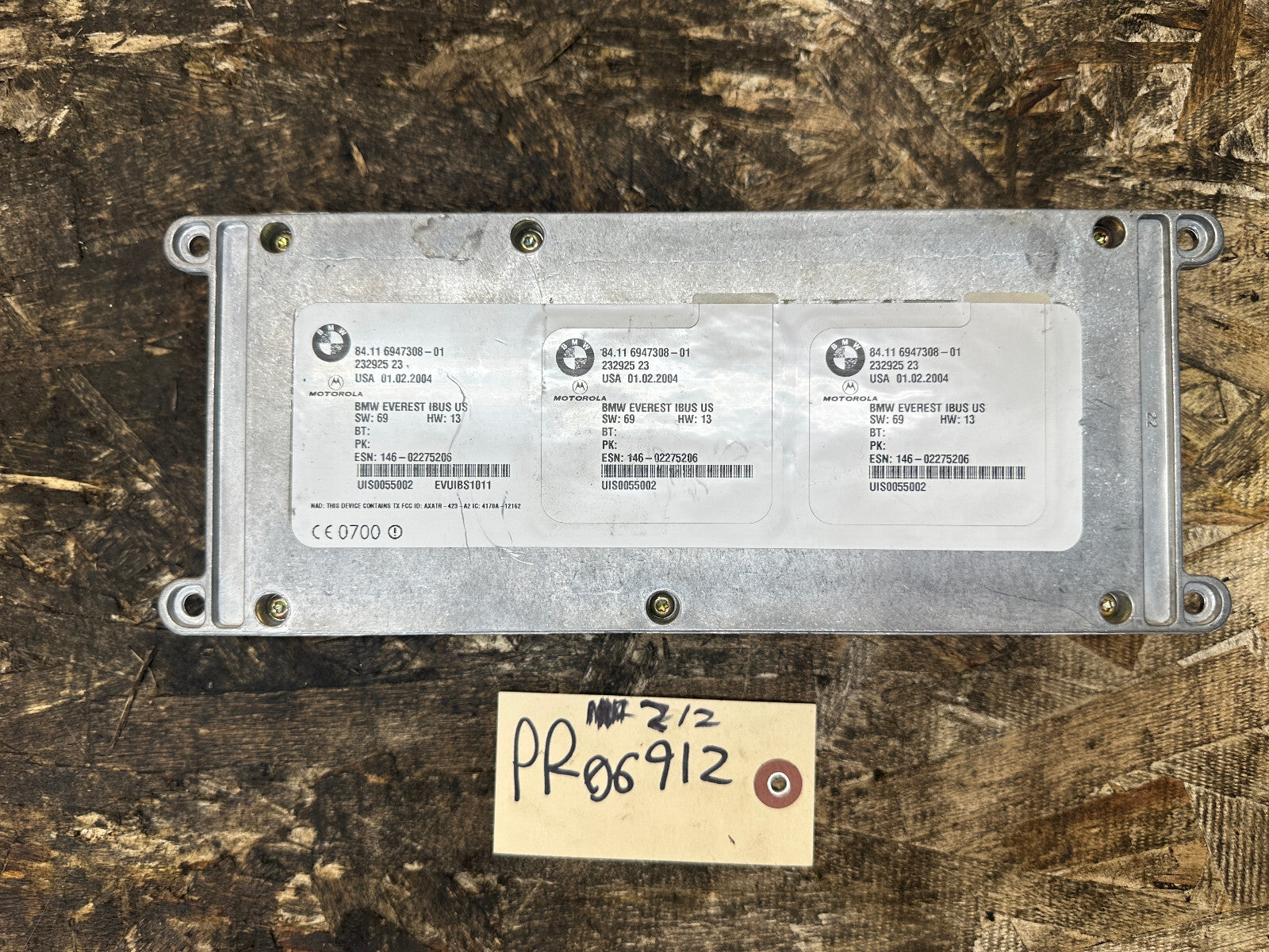 BMW 2004-2006 E46 E85 BLUETOOTH TELEMATICS CONTROL MODULE W BRACKET OEM 6947308