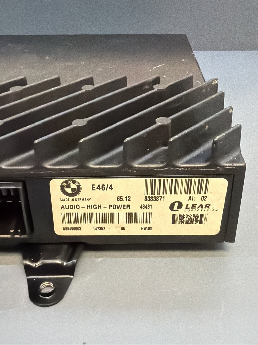 BMW 99-06 E46 3 SERIES LEAR STERIO RADIO AUDIO AMPLIFIER AMP OEM 8383871