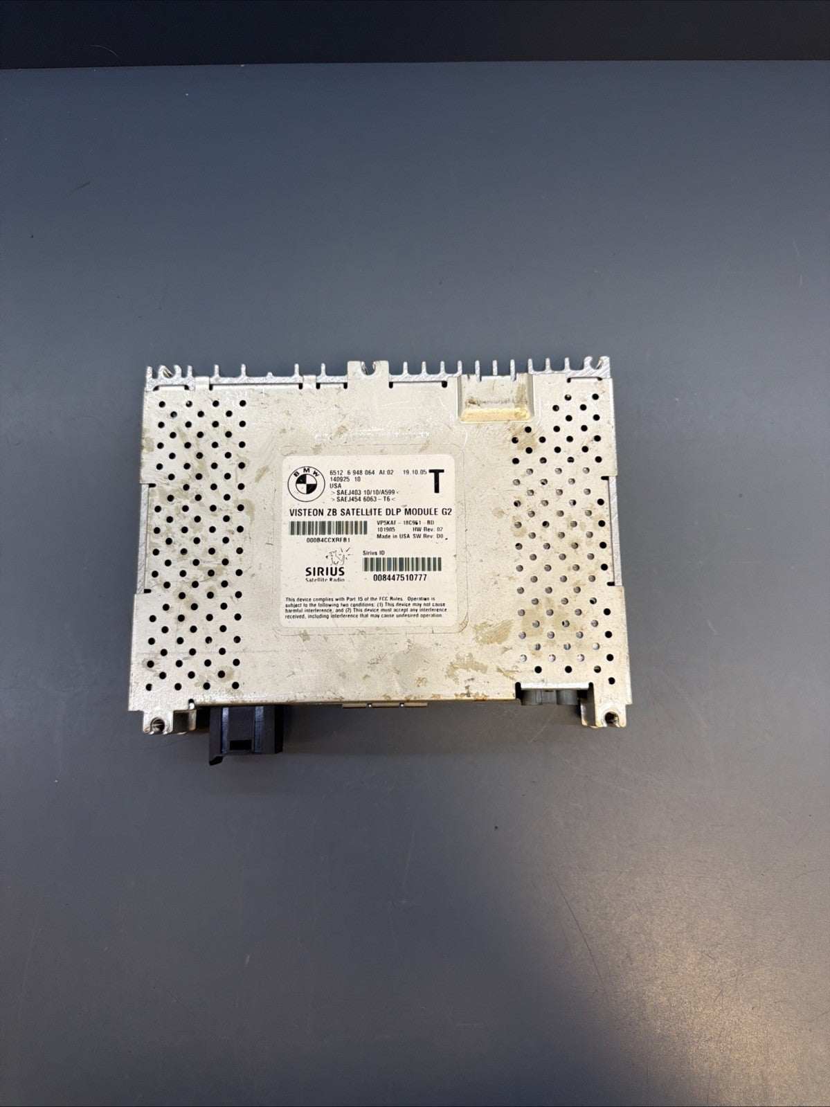 06-12 BMW E90 E60 Sirius Satellite Radio DLP Receiver Module 6948064