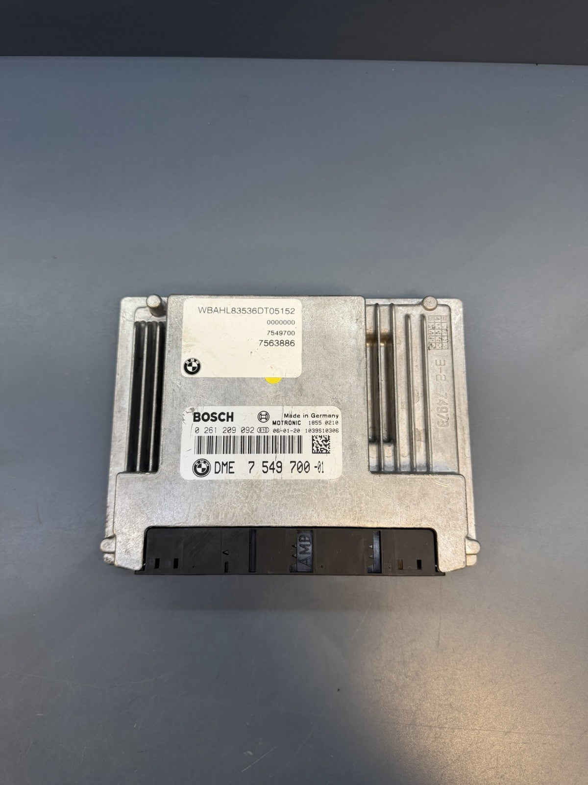BMW 7 Series E65 750I 4.8 Engine Control Unit Ignition DME CAS Key Set 7549700