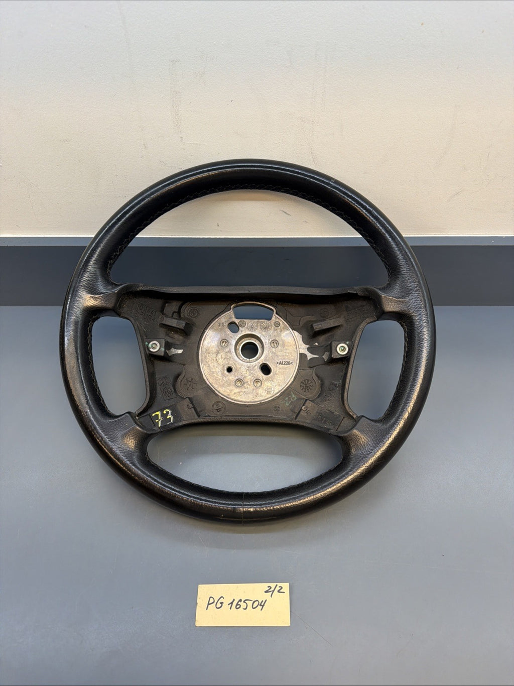 99-06 BMW OEM 330XI STEERING WHEEL W/O CONTROL SWITCHES LEATHER BLACK 6753947