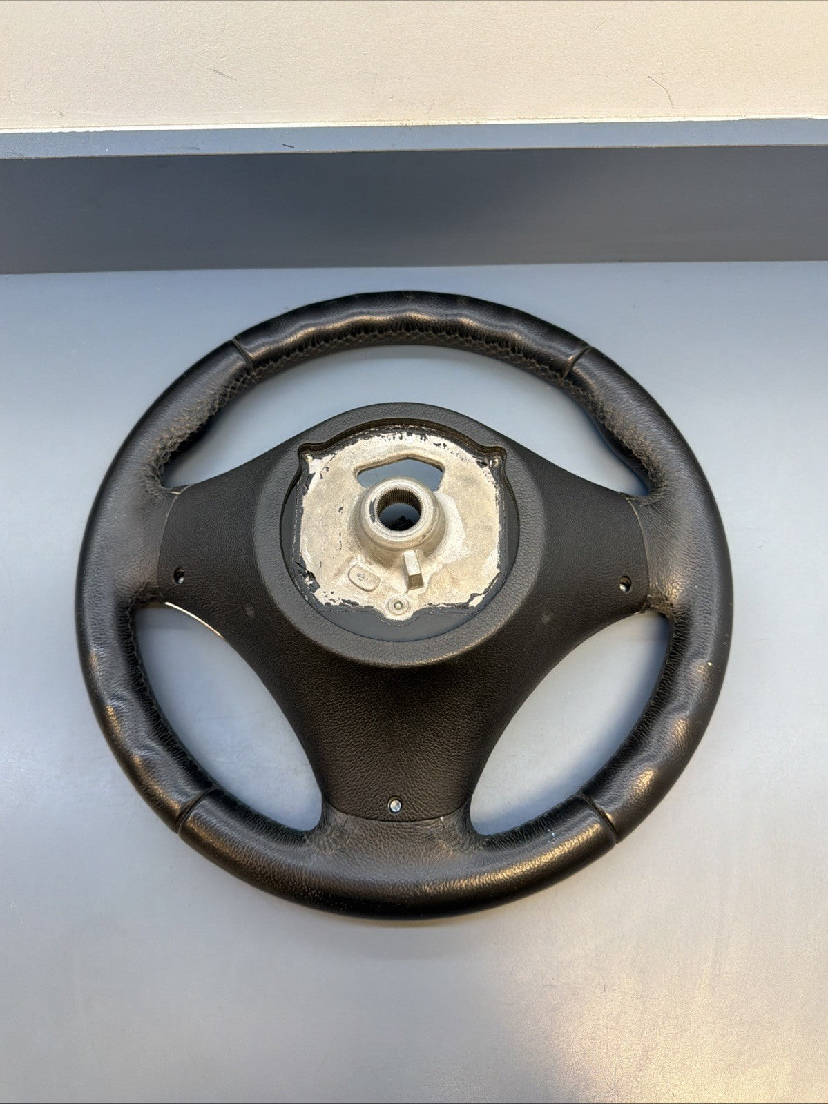 07-11 OEM BMW E90 E92 E93 X1 335 Sport Black Leather Steering Wheel 6772148