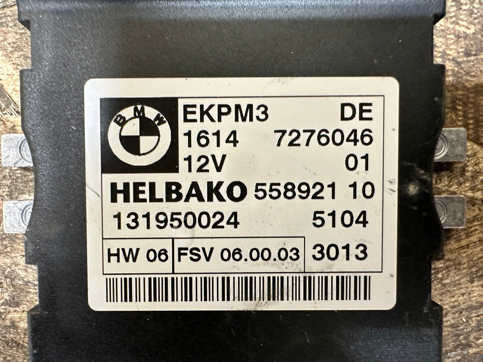 BMW 1 3 5 X5 E60 E70 E81 E82 E87 E90 Fuel Pump Control Unit Module EKPM3 7276046