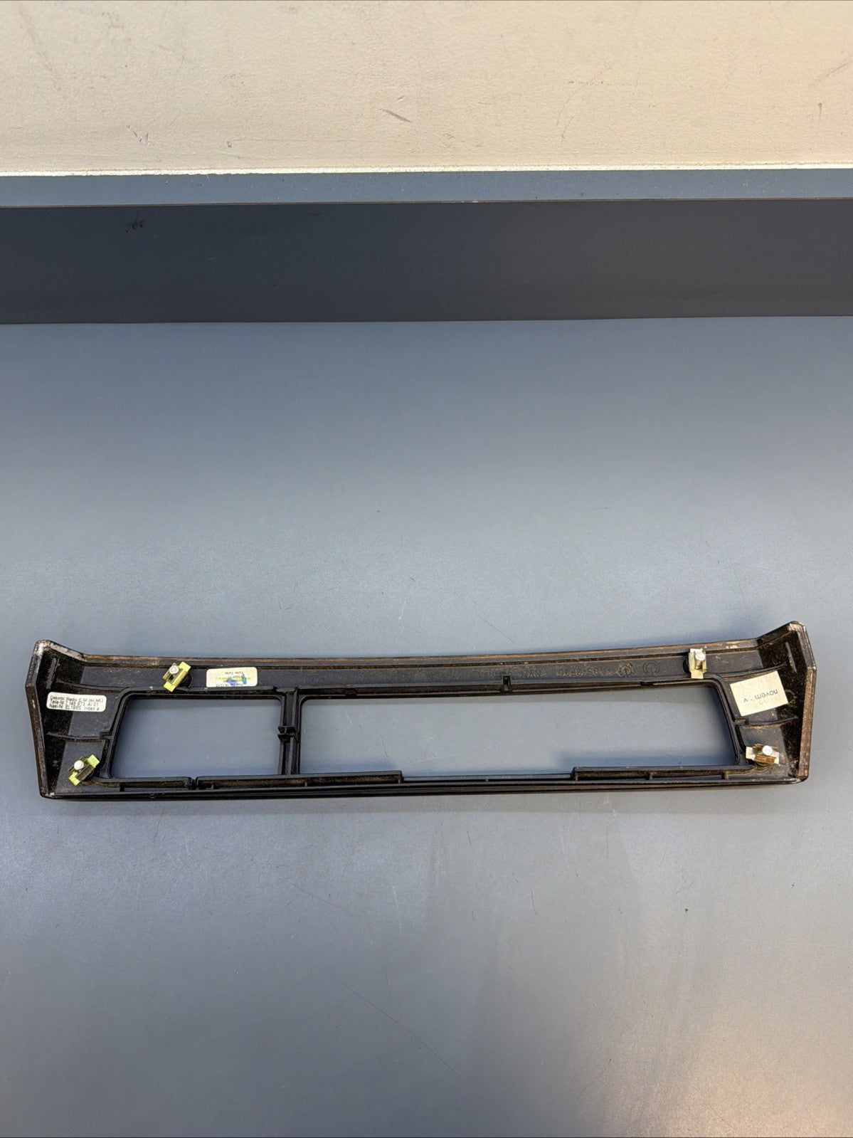 2006 - 2008 BMW 750Li 750i Dash Radio CD Player Trim Cover Woodgrain 7148973 OEM