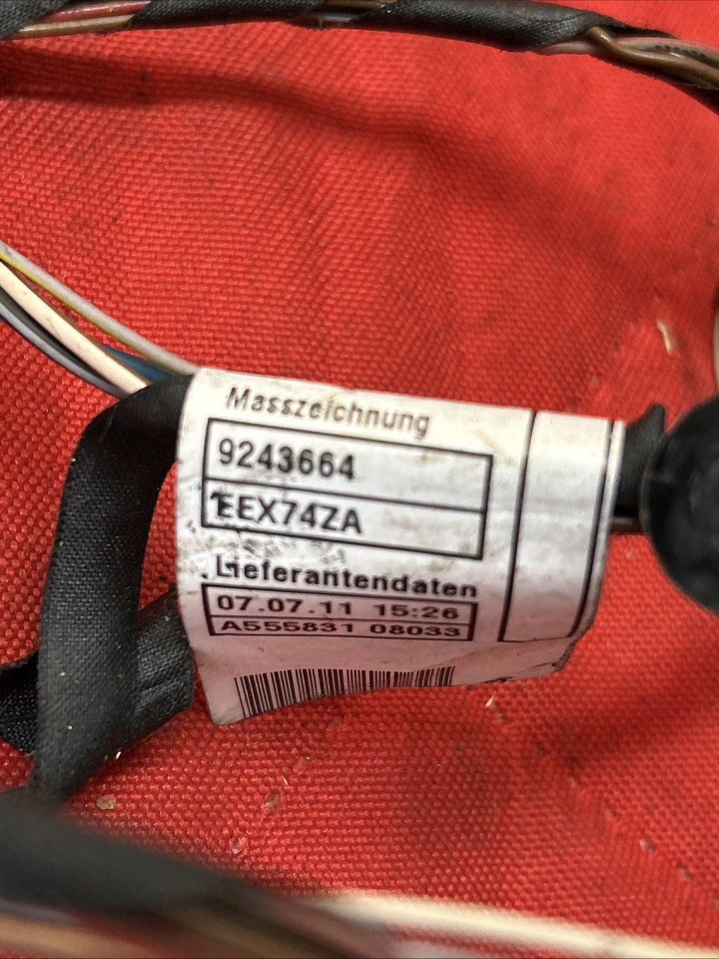 2011-2017 BMW X3 REAR LEFT DOOR WIRING HARNESS FACTORY OEM 9243664