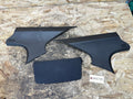BMW 04-13 E90 3 SERIES C PILLAR+3rd BRAKE LIGHT BLACK INTERIOR TRIM 3PC 7249659