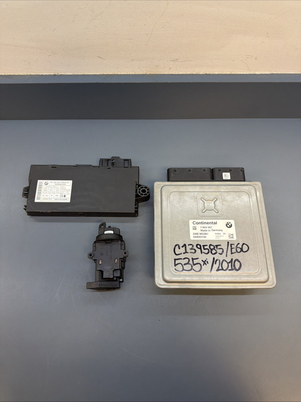 BMW N54 Engine Computer Key CAS 3 Module ECU DME Unit E60 E88 E92 MSD81 7604567