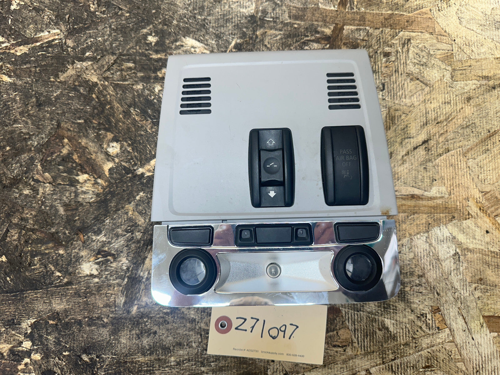 BMW 04-13 E90 3 SERIES FRONT INTERIOR READING LIGHT+SUNROOF SWITCHES 9120478