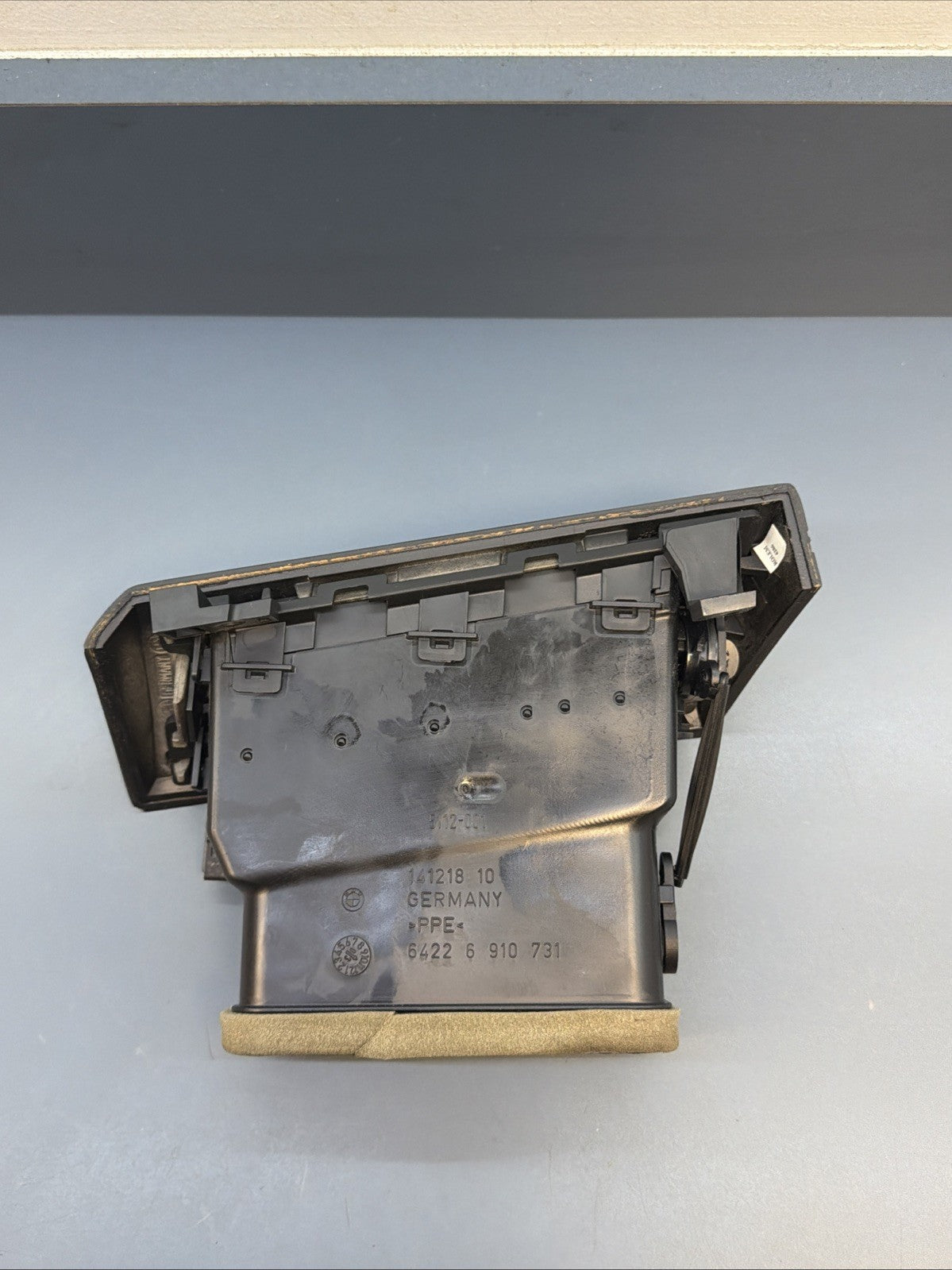 04-10 BMW E60 5 SERIES FRONT LEFT DRIVER SIDE DASH AC HEATER AIR VENT 6910731