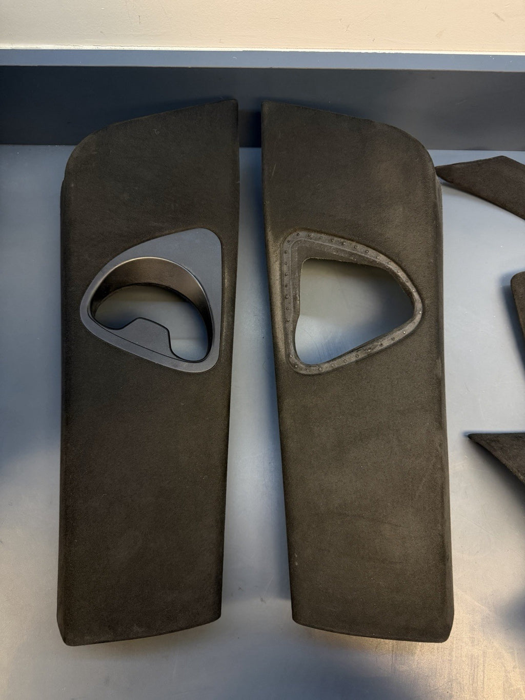 04-10 BMW E63 M6 Headliner Roof Pillar Trim Sun Visor Black Alcantara Set OEM