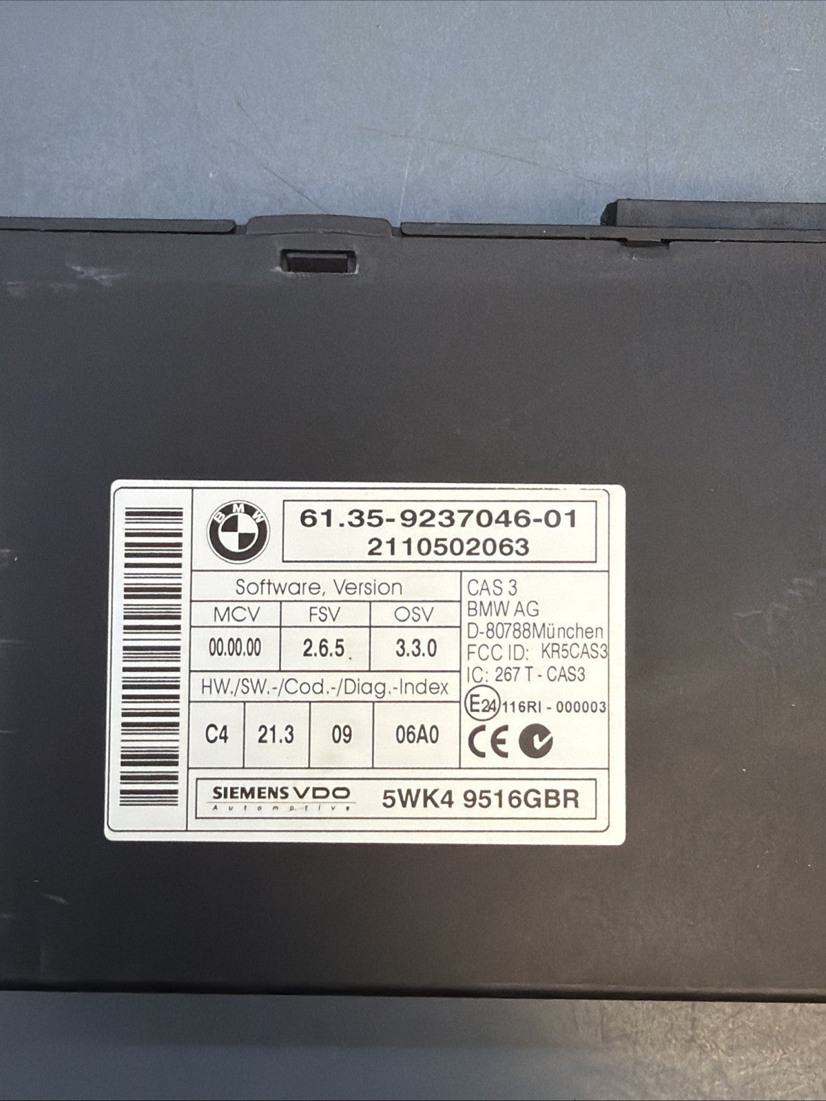 BMW E90 E93 328i ECU N52 3.0 Engine Computer Ignition Module Key MSV80.0 7624048