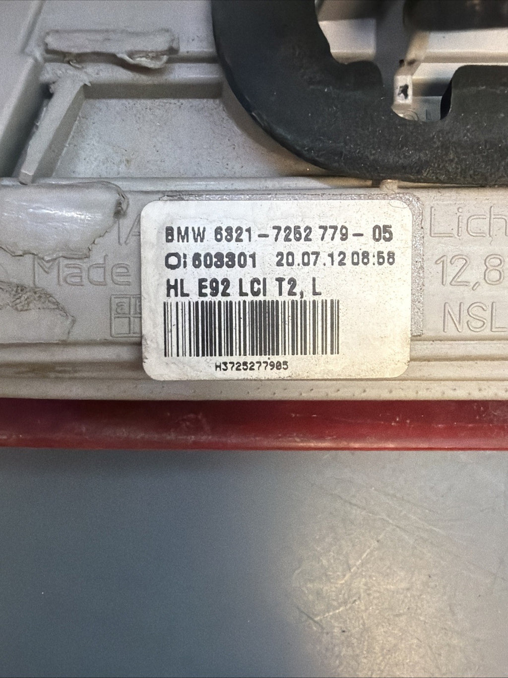 2011 - 2013 BMW 3 Coupe E92 328i 335i Left Driver LH Tail Light Inner 7252779
