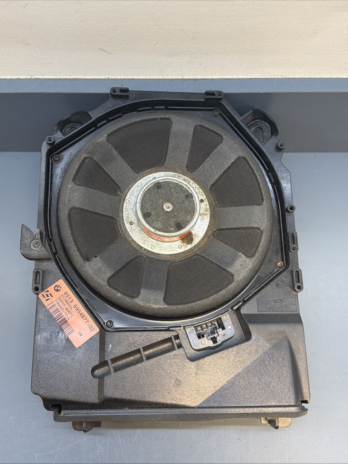 06-13 BWM E90 E92 L7 Harman Kardon Logic 7 Subwoofer Bass Speaker 6954877 OEM
