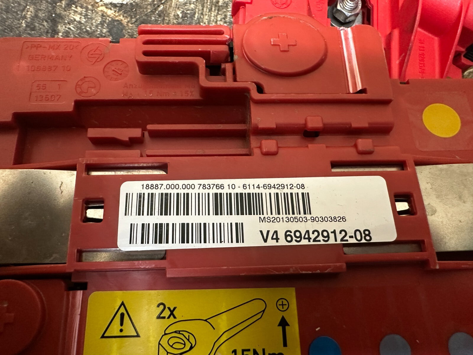 BMW 1 3 X1 SERIES E8X E9X POSITIVE POWER DISTRIBUTION BOX OEM 6942912