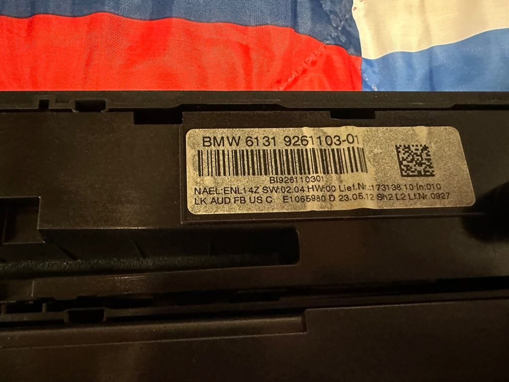 12-14 BMW F30 F32 328I 335I RADIO CLIMATE CONTROL HEATED SWITCH CHROME OEM