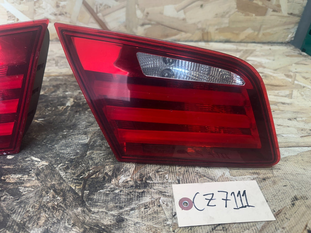 BMW 2010-2013 F10 5 SERIES REAR INNER TRUNK TAIL LIGHT SET 2 PC OEM 7203226+5
