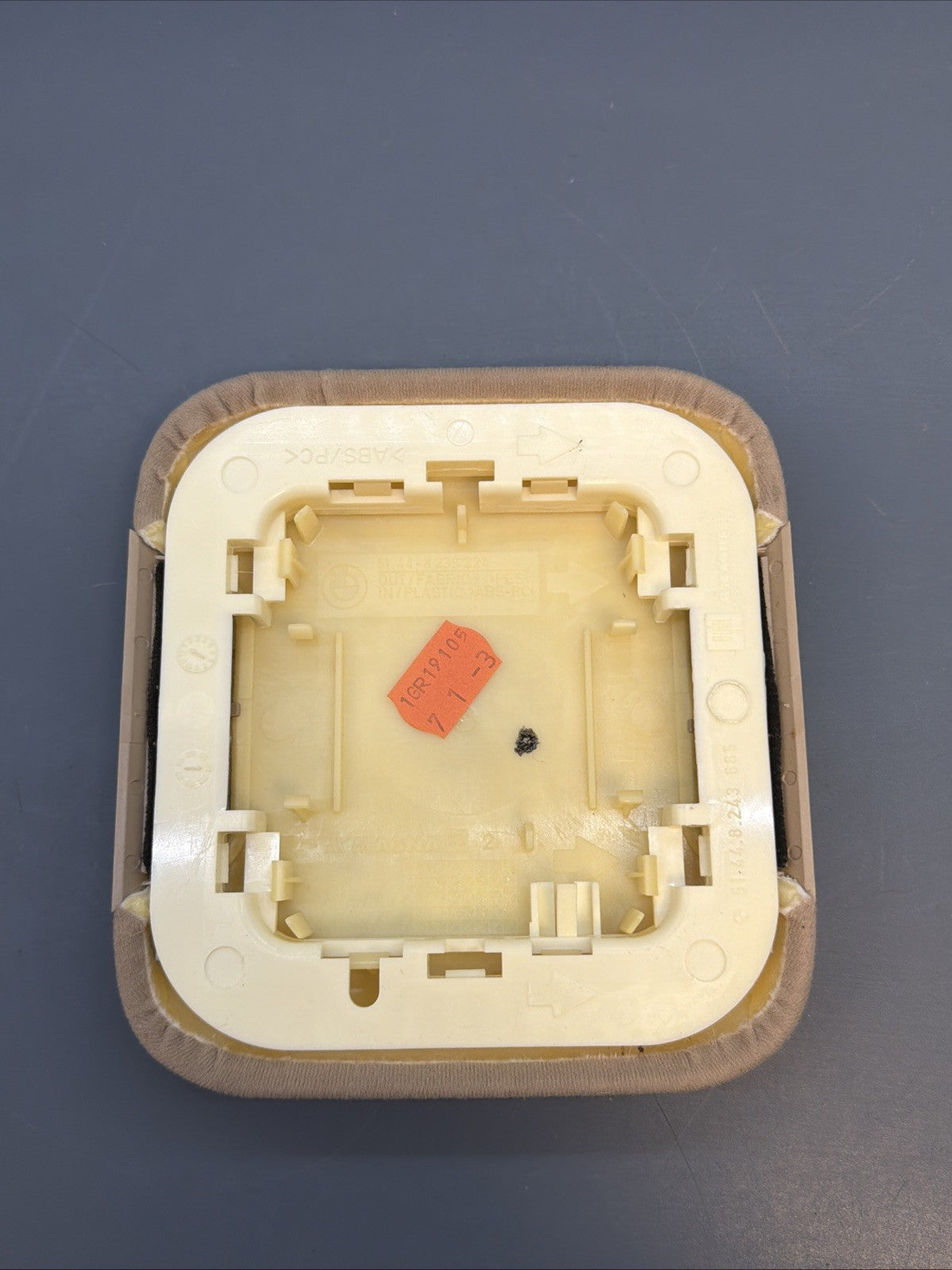 BMW 99-06 E46 Rear Overhead Alarm Motion Sensor Cover Trim Panel Beige 8239224
