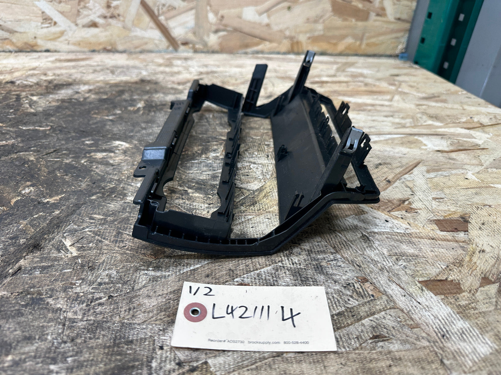 BMW 2006-2013 E70 E71 X5 X6 BLACK DASH CLIMATE CONTROL TRIM PANEL OEM 7161797