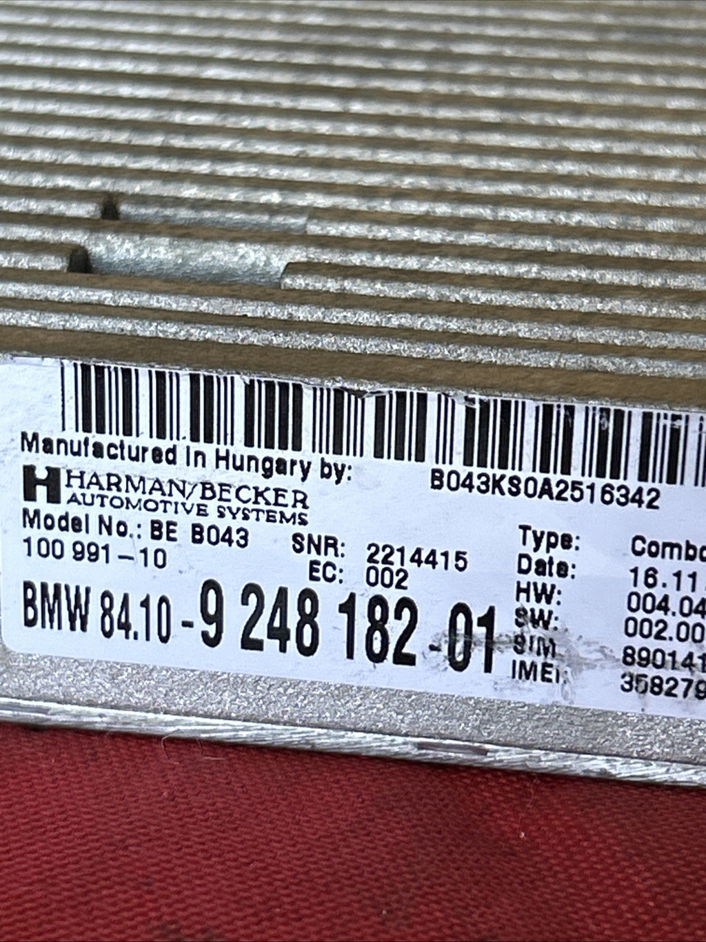07-14 BMW E89 E90 E92 E70 E71 E82 COMBOX TELEMATIC GPS CONTROL MODULE 9248182