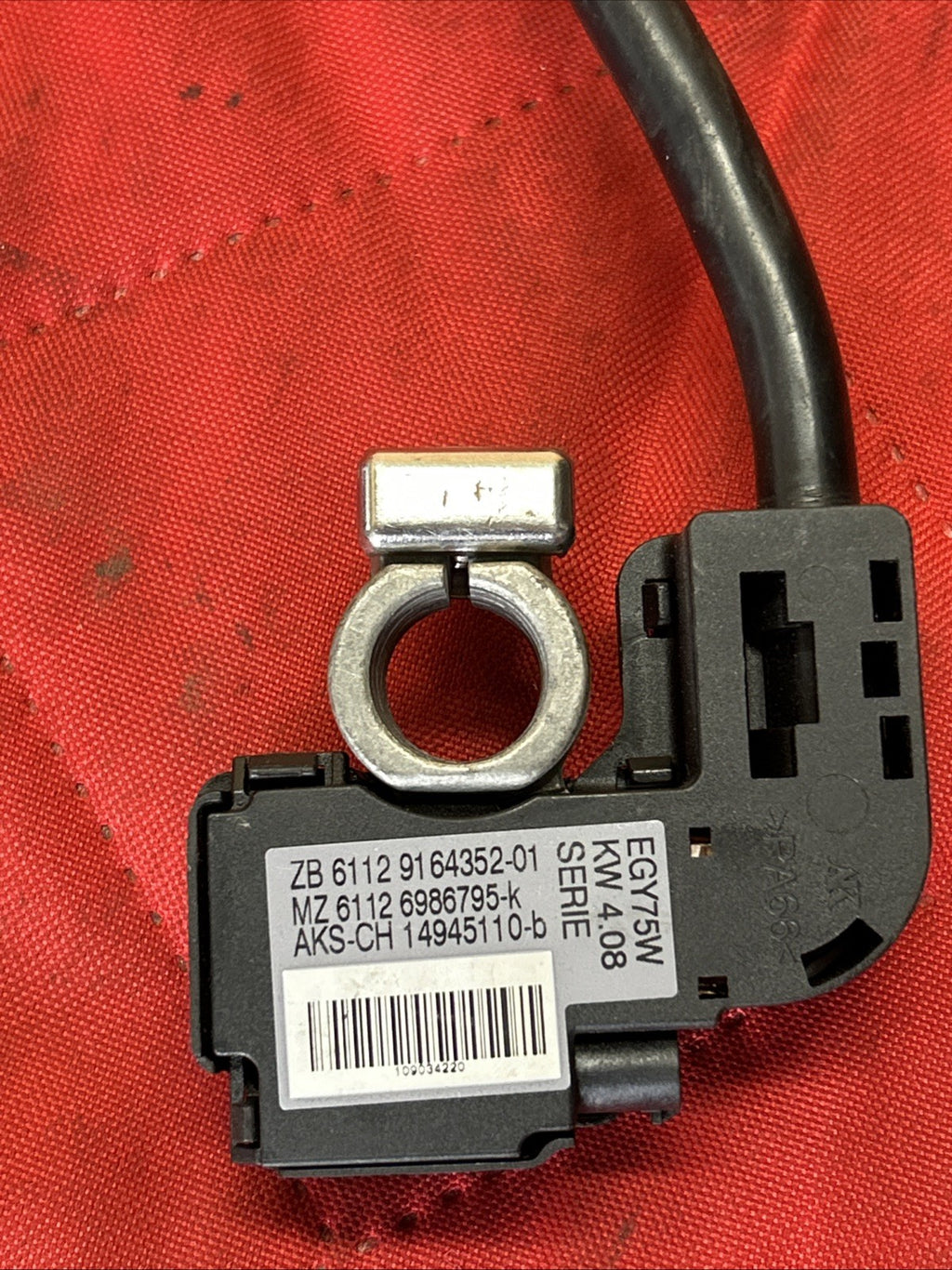 06-13 BMW X5 E70 E90 328i 325i Rear Trunk Battery Negative Cable 9164352
