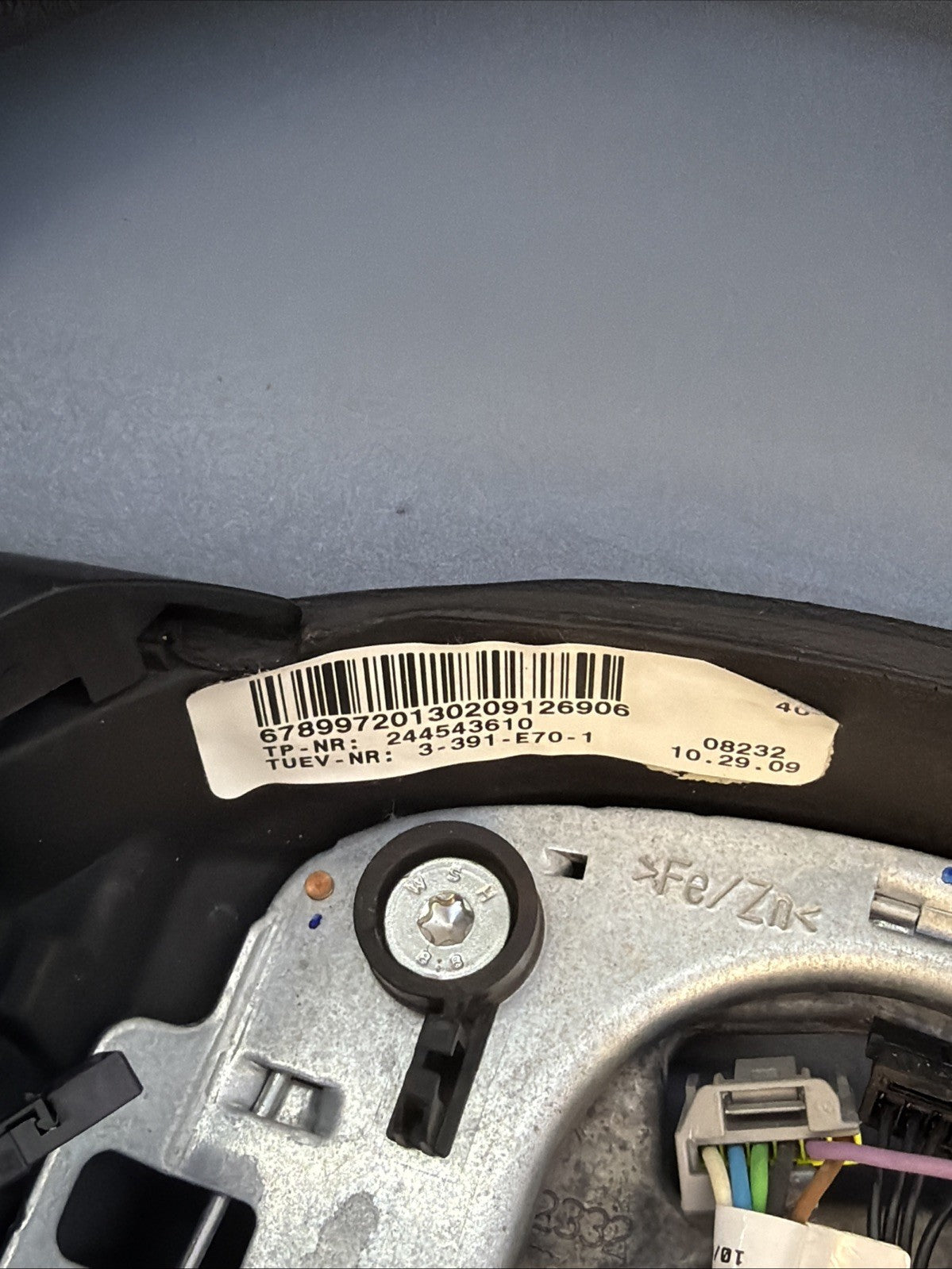 2011-2013 BMW X5 E70 XDRIVE35I FRONT LEFT STEERING WHEEL LEATHER BLACK HEATED