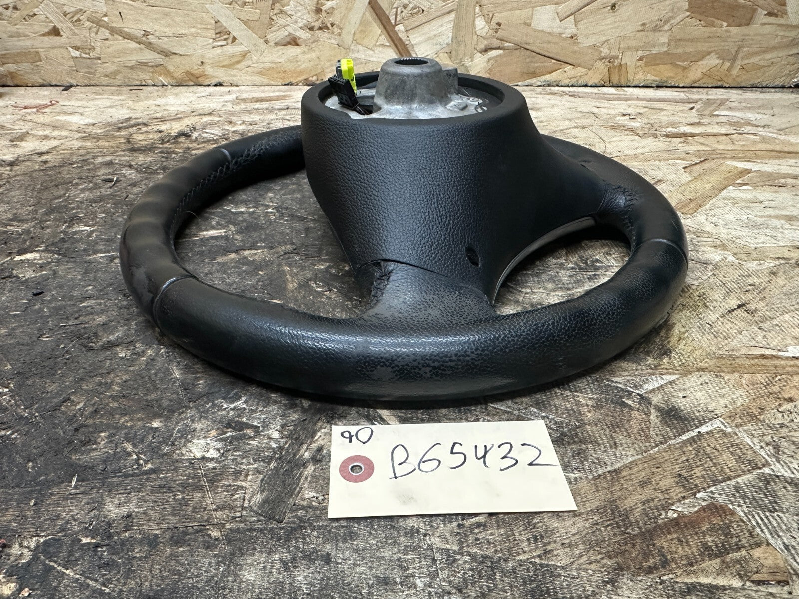 BMW 2006-2013 E9X 3 SERIES BLACK SPORT LEATHER STEERING WHEEL OEM 3051626