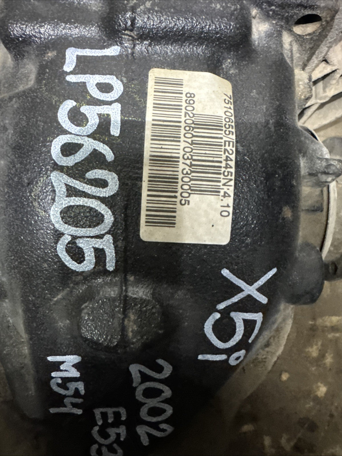 BMW REAR DIFFERENTIAL X5i SERIES E53 AUTO FINAL DRIVE 4.10 7510655