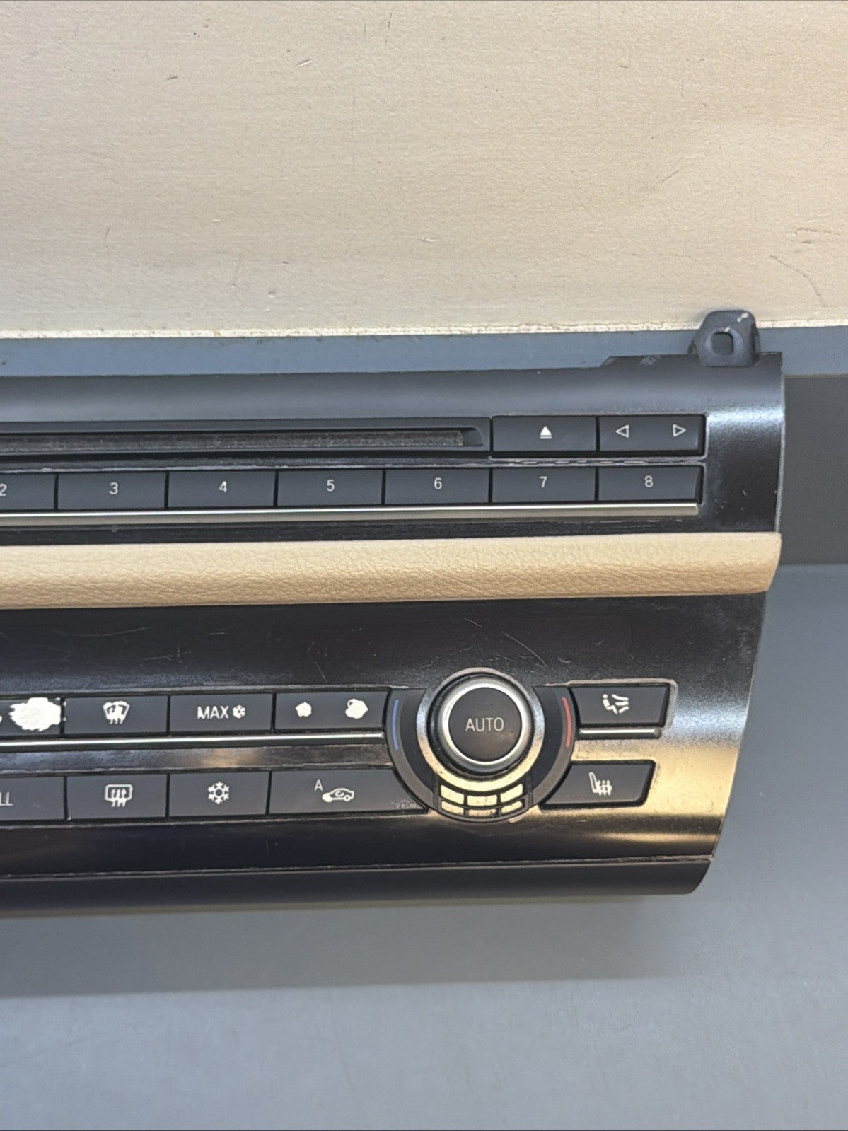 BMW 2010-2017 F10 5 SERIES AC HEATER CLIMATE CONTROL PANEL BLACK OEM 9241241