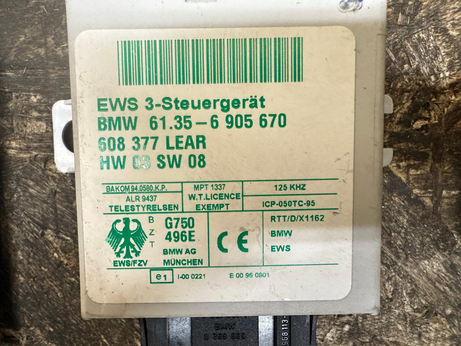 BMW 99-06 E46 E60 E83 3 5 SERIES X3 M54 ENGINE ECU+CAS+KEY 7548770 MS45.1