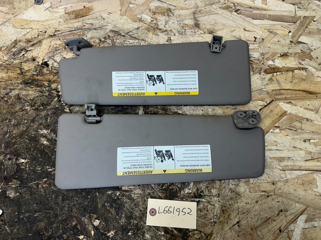 BMW 2007-2014 E70 X5 GRAY SUN VISOR SET 2PC OEM 51167278575+6