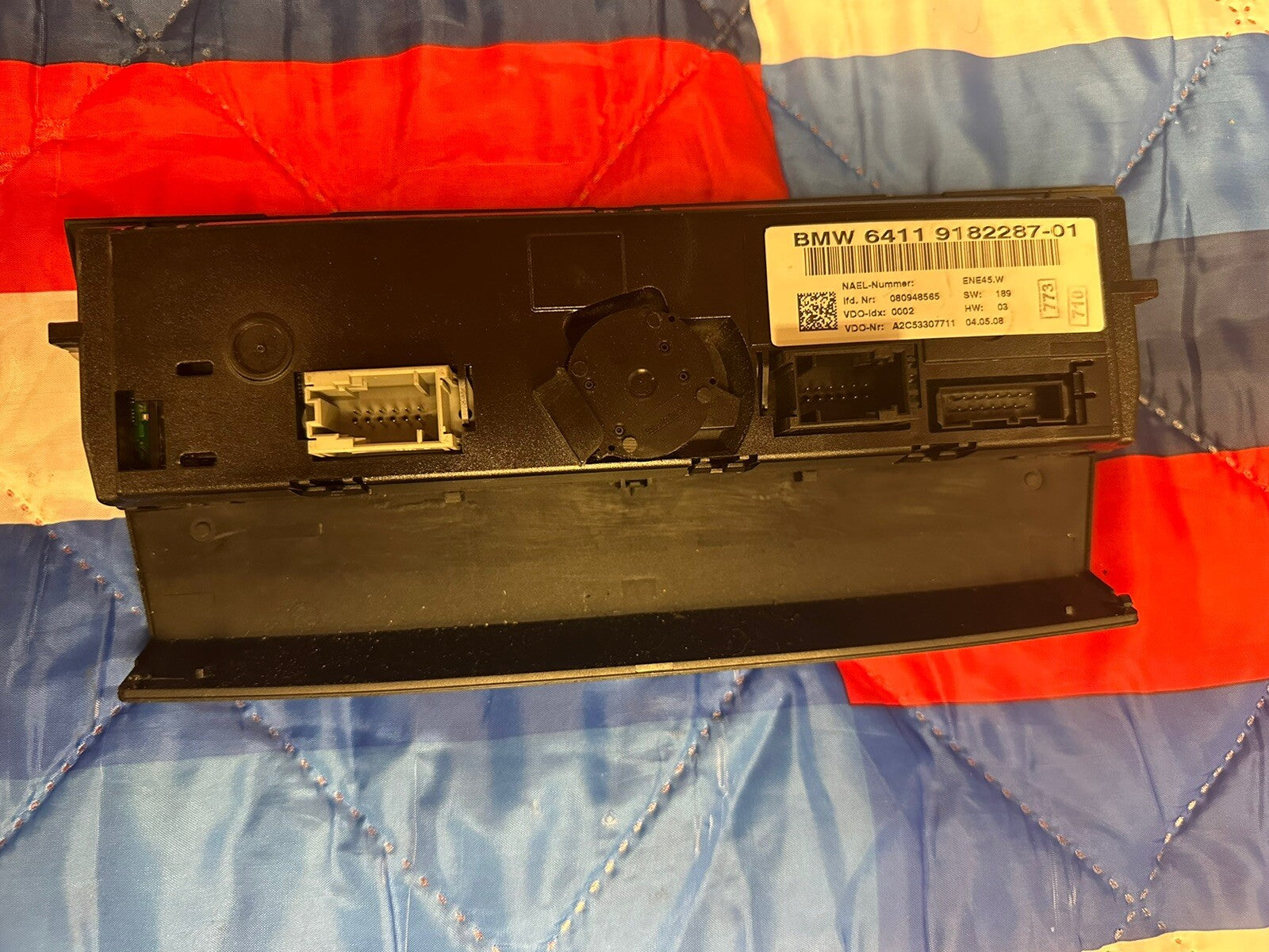 07-13 BMW 135i 328i E90 AC CLIMATE TEMPERATURE CONTROL SWITCH 9182287 OEM