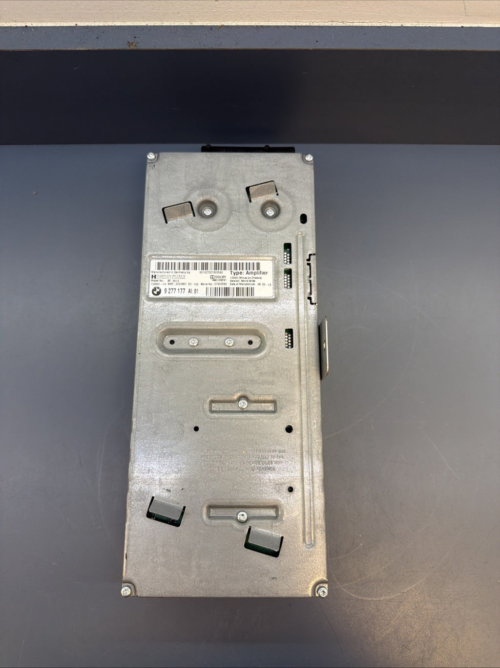 11-16 BMW F06 F10 F12 F13 528I 535I 550I 640I 650I HARMAN AMPLIFIER 9277177 OEM