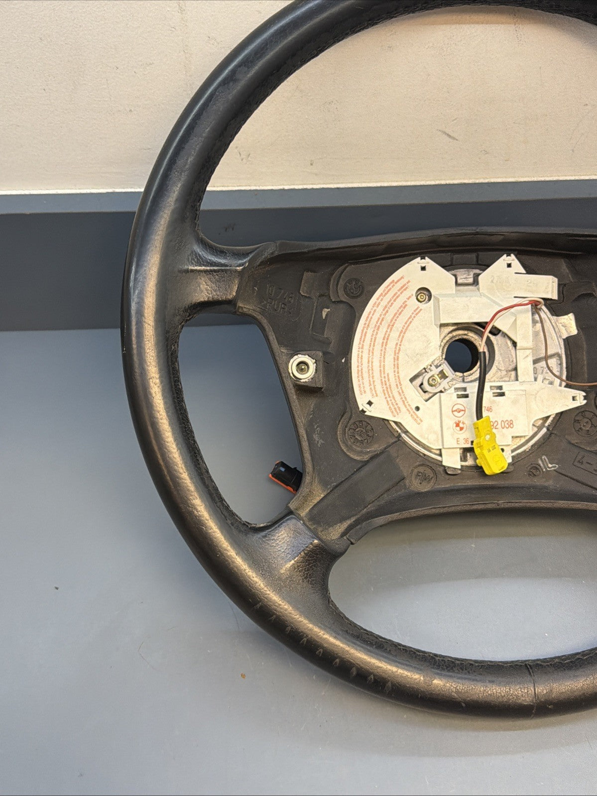 BMW E36 328I 318I 320I 323I 325I Z3 Steering Wheel Black Leather OEM 1092038