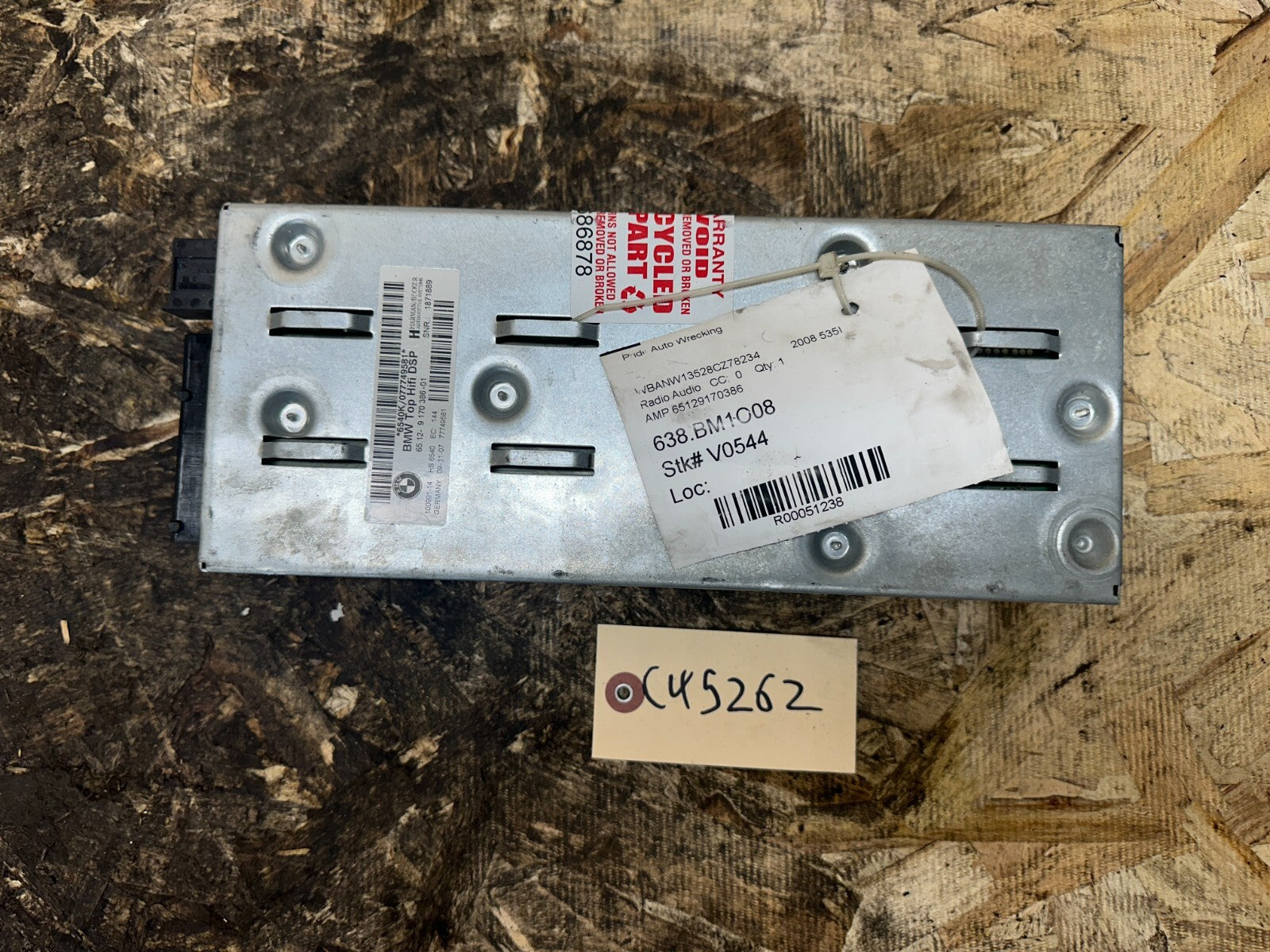 BW 2006-2013 E9X E6X 3/5 SERIES HARMEN BECKER HiFi AMPLIFIER OEM 9170386