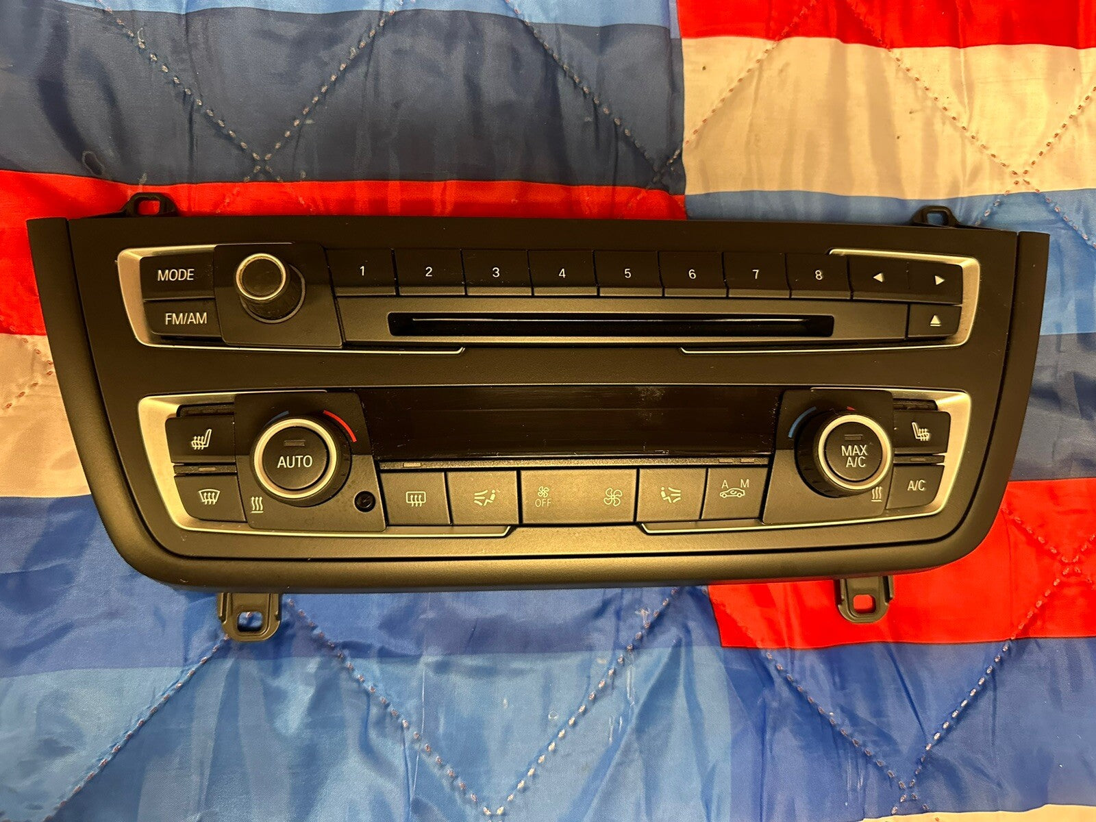 12-15 BMW F30 F34 RADIO CD PLAYER A/C HEATER CLIMATE CONTROL SWITCH OEM