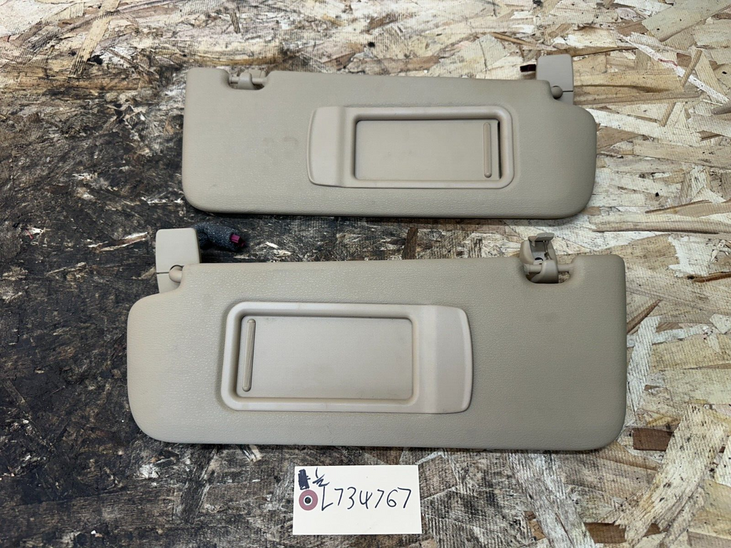 BMW 2011-2017 F25 X3 INTERIOR SUN VISOR+HANDS FREE MIC SET TAN OEM 51168299106