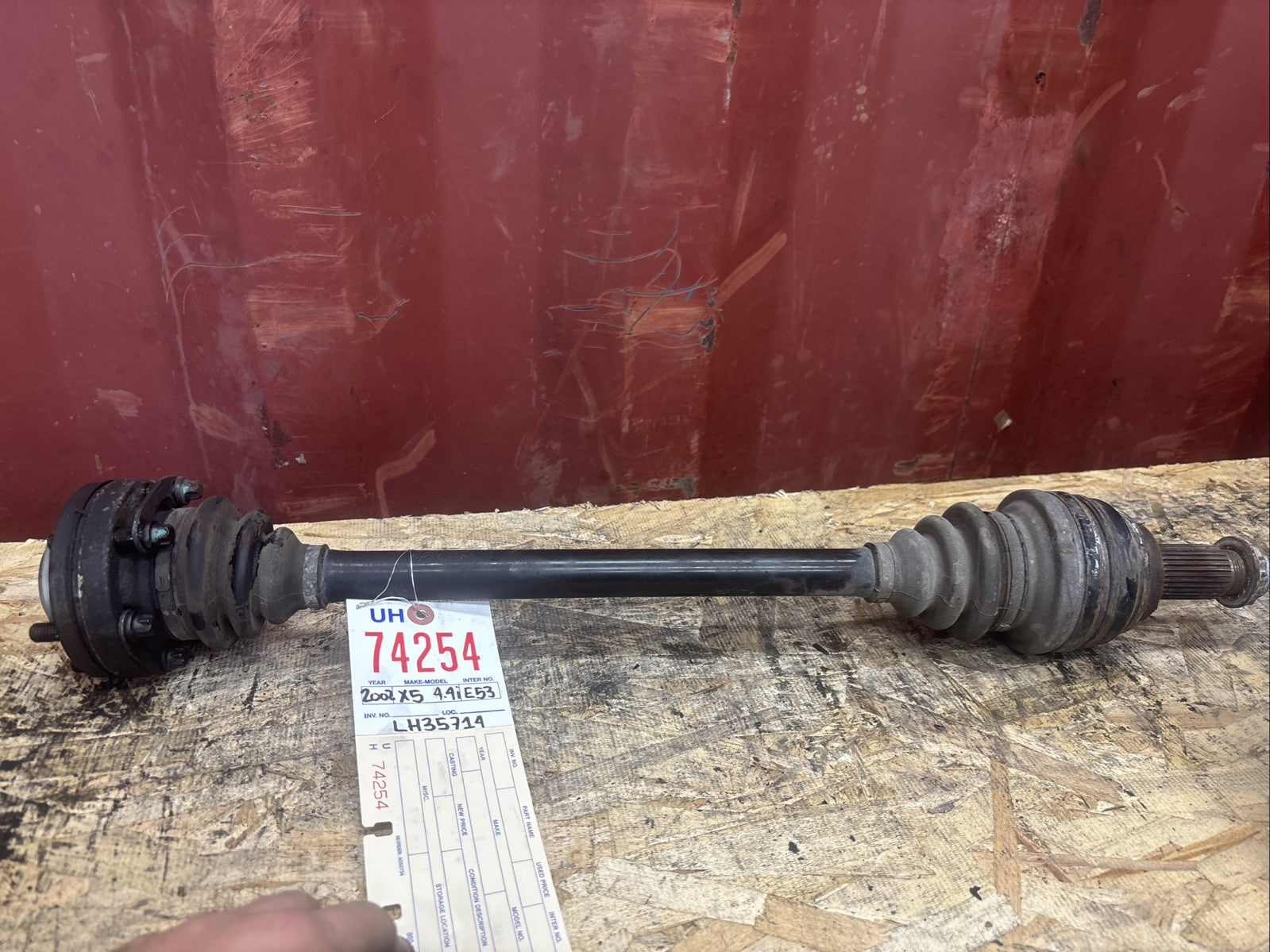 BMW OEM CV AXLE REAR LEFT  5 SERIES E53 USED M62 X5 ENGINE 2002 3320 7500914