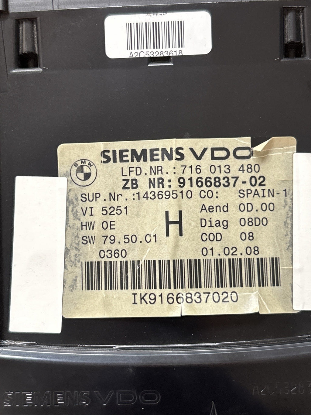 2007-2013 BMW 328 Instrument Gauge Cluster Speedometer 9166837 149K