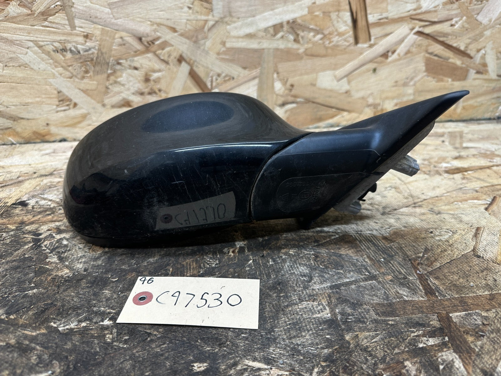 BMW 09-12 E90 LCI 3 SERIES FRONT RIGHT PASSANGER SIDE MIRROR BLACK OEM 7182695