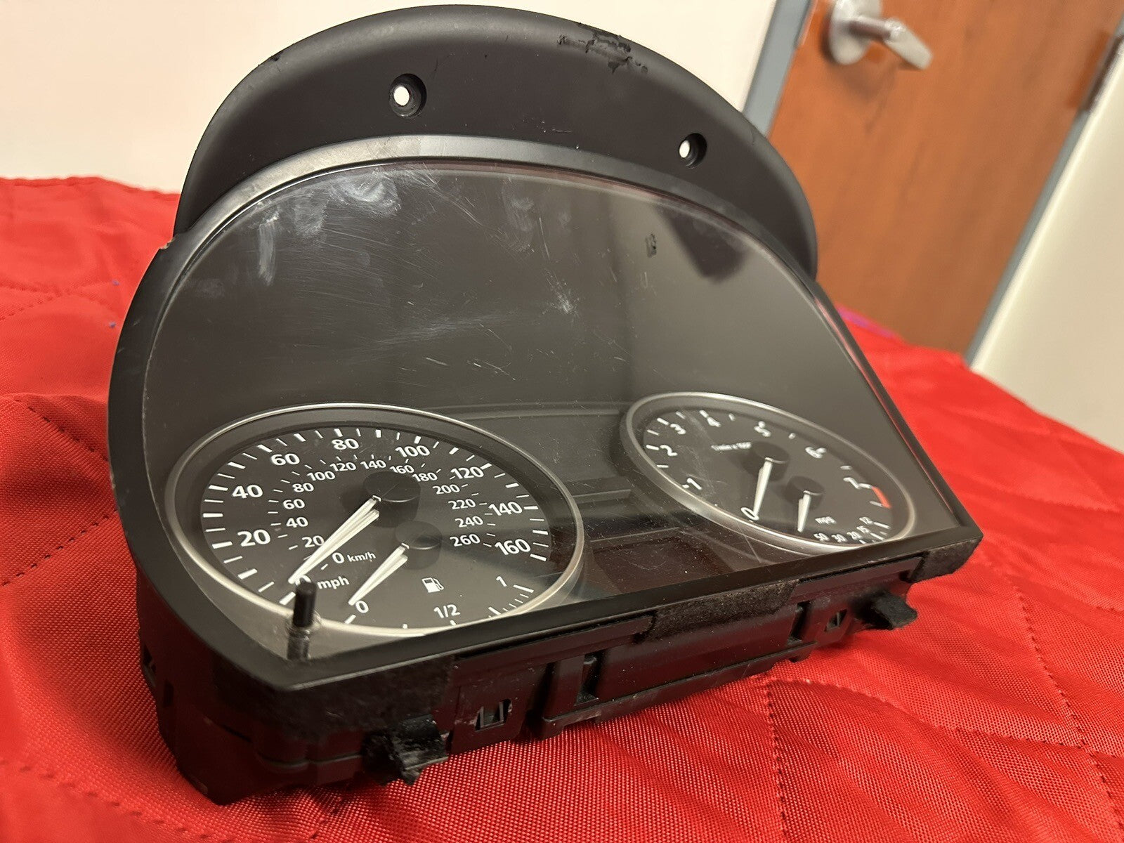 06-08 BMW 325I E90 E92 E93 SPEEDOMETER INSTRUMENT CLUSTER OEM 186K 9110213